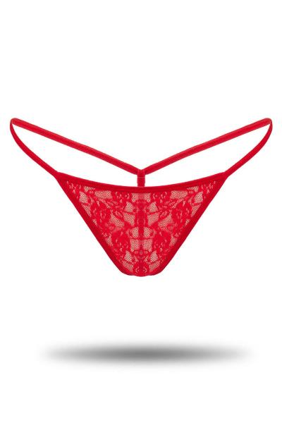 Lace Thong Red