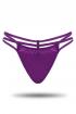Strapped Satin Thong Purple