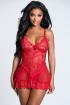 Lace Babydoll Red