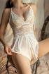 Hot Design Open Crotch Nightgown White