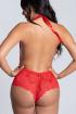 Sweet Crotchless Bodysuit Red