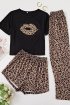 Pamuklu 3'lü Pijama Takımı Leopar