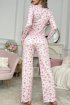 Pamuklu Dantel Detaylı Uzun Pijama Takımı Pembe