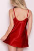 Plain Satin Nightgown Red