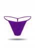 Satin Thong Panty Purple